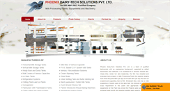 Desktop Screenshot of phoenixdairymachinery.com